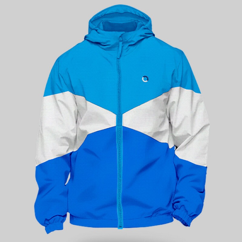 Jaqueta Corta Vento Recordes Azul Clara 